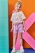 Conjunto de Blusa Boxy Over em Malha Wave e Shorts em Moletom sem Pelúcia KUKIÊ - comprar online