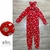 Pijama Adulto Inverno Macacão Longo em Fleece Importado Vermelho com Estampa de Corujas MILLA GIRLS