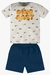 Conjunto Bebe Menino Camiseta Meia Malha e Bermuda Moletom sem Felpa BOCA GRANDE - comprar online