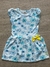 Vestido Infantil Manga Curta Branco em Cotton com Estampa Floral e Detalhe Laço Amarelo Rodado UP BABY - comprar online