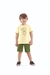 Conjunto Infantil Menino Camiseta California Meia Malha e Bermuda Moletom HAVE FUN