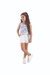 Conjunto Infantil Menina Conchas Top Malha Sublimada e Short Sarja Comfort HAVE FUN