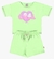 Conjunto Infantil Menina Blusa Cropped Meia Malha e Short Moletom sem Felpa BOCA GRANDE na internet