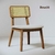 Imagem do Mesa Wood Redonda com 4 Cadeiras Classic Tela Conjunto sala de jantar