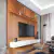 Painel Home Ripado Slim 2,20 Altura - Nicho de 3 Gavetas e Design Sofisticado para Sua Sala