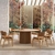 Mesa Tiffany Aura com Design em Marchetaria – Ideal para Sala de Jantar Moderna Rudnick - comprar online