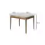 Mesa de Jantar Wind Nature com Vidro Off White e Estrutura Maciça na internet