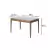 Imagem do Mesa de Jantar Wind Nature com Vidro Off White e Estrutura Maciça