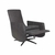 Poltrona Joly Slim Reclinavel Acionamento Manual Modelo em Couro 100% Natural Cor Soft Cinza Chumbo - comprar online