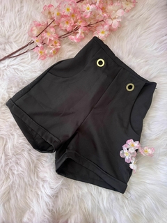 SHORTS ALFAIATARIA PRETO