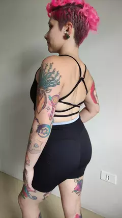 Conjunto De Short Empina Bumbum Preto na internet