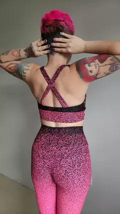 Conjunto de Legging Degradê Rosa - comprar online