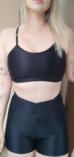 Conjunto De Shorts Cos Franzido Preto na internet