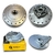 Cubos Diant+Tras + Flanges / Espelhos Fan 125 08+ Unibreq