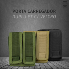 PORTA CARREGADOR DUPLO PT C/ VELCRO na internet