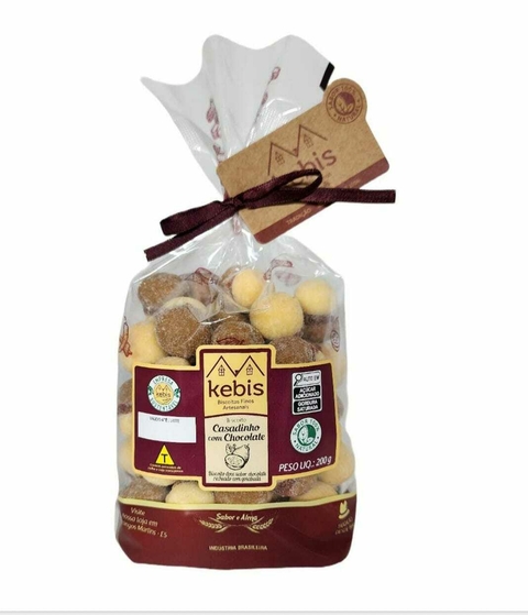 Biscoito casadinho com chocolate 200g - Kebis