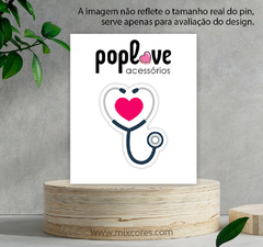 Pin - Estetoscópio Pink