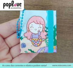 Chaveirinho com Bloquinho Adesivo - Sereia Sapeca - comprar online