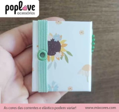 Chaveirinho com Bloquinho Adesivo - Menina com Girassol na internet