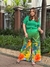 CALÇA PANTALONA ESTAMPADA VERDE BRASIL na internet