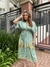 VESTIDO MIDI MANGAS MEMÓRIAS DE VERÃO - VERDE MENTA