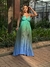 VESTIDO EM ALÇAS PLISSADO DEGRADÊ VERDE - comprar online