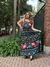 Vestido Cropped em alças estampado Jardim Encantado