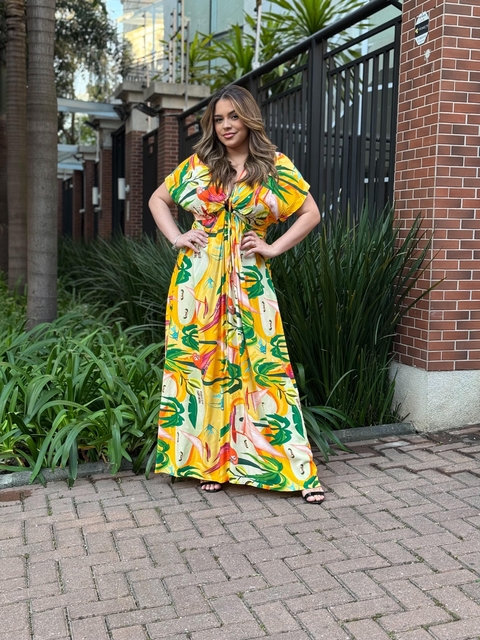 VESTIDO CROPPED MANGAS CANTO DA FLORESTA