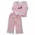 Pijama Bebê Algodão Pima Plush Rosa