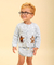 Cardigan Infantil Ursos Azul