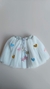 Saia Tutu Infantil Branco c/ Corações