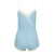 Macaquito Feminino Algodão Pima Babydoll Vichy Azul - comprar online