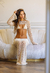 Conjunto BOHO Crudo (pollera + mangas + bikini) - tienda online