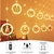 SERIE DE LUZ LED AROS 3 METROS NAVIDAD - comprar en línea