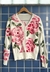 Tricô Maxi flores linha branco - comprar online