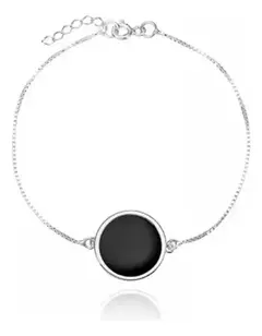 Pulseira com Pedra Ônix ou Madrepérola na internet