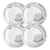 X4 Plato Playo De Ceramica Breakfast 6', 8' - comprar online