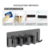 Soporte Doble Escoba con Gancho Acero Inoxidable - comprar online