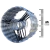 Concertinas: No topo da imagem, há oito rolos de concertina dupla clipada, dispostos em duas fileiras de quatro. As concertinas são feitas de lâminas de metal prateado, com um design helicoidal.
Caixas: Abaixo das concertinas, há quatro caixas de papelão 