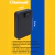 A imagem apresenta um cofre portátil da marca "Safewell", com um design compacto e retangular na cor preta. Ele possui uma trava mecânica de três dígitos na parte superior para garantir a segurança dos itens armazenados. Suas dimensões são 16 cm de largur