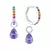 Argolinha Colorida Gota Lilas - comprar online