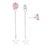 Brinco Pendant Estrela Rosa