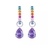 Argolinha Colorida Gota Lilas