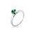 Anel Solitário You & Me Verde - comprar online