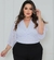 Blusa de renda transpassada