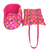 Kit Transporte 4 em 1 Bolsa Colchonete Impermeável - Pop Dog Pink