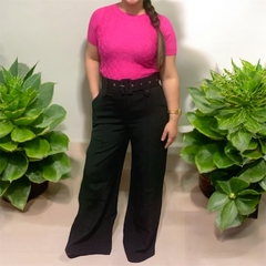 Calça Alfaiataria Modelagem Wide Leg c/ cinto - loja online