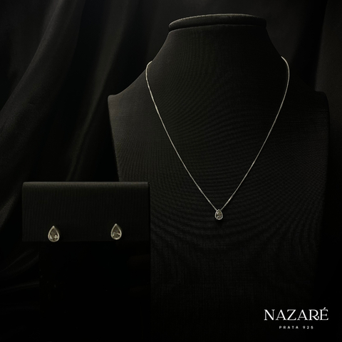 Conjunto Gota de Cristal - Nazaré Prata