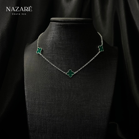Colar Van Cleef Verde - Nazaré Prata