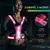 Equipo de Chaleco para Correr Reflectante LED, Chaleco Iluminado para Correr por la Noche, USB Recargable, hasta 11 Horas de Luz con Cintura/hombro Aj